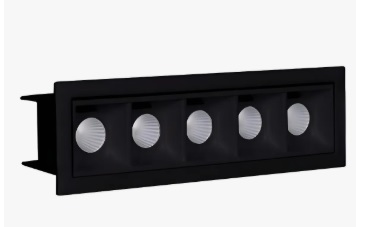 Embutido Downlight 10w 2700k 800lm Preto Embutir Brilia 303683