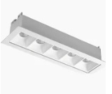 Embutido LED Focco Retangular 5 Focos 4000K 10W Bivolt (L) 14,8cm x (P) 4,5cm x (A) 5cm Alumínio Preto - Mais Luz .EMB-159/10.30BR