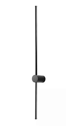 Arandela de Parede LED Sabre Linear 3000K 24W Bivolt (A) 100cm Alumínio Preto - SL Iluminação 350