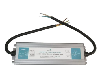 Fonte Driver Gaya Fita Led 10a Blindado 120w 12v Ip67