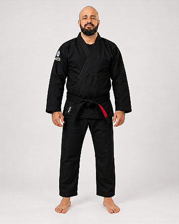 Kimono Jiu Jitsu Haka - Preto - Ideal para iniciantes - Adulto - Unissex