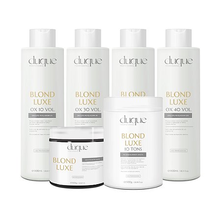 Kit Blond Luxe - OX + Máscara + Pó Descolorante | Duque Professional