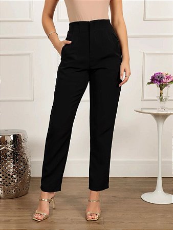 Calça cintura alta pregas zara 🥰  Tecido: alfaiataria