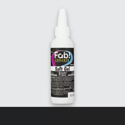 Cor. SoftGel Art. Alim. SUPER PRETO 60g