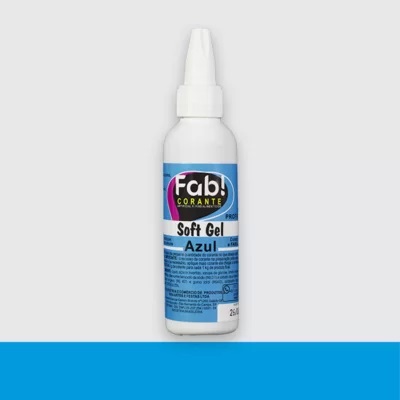 Cor. SoftGel Art. Alim. AZUL 60g