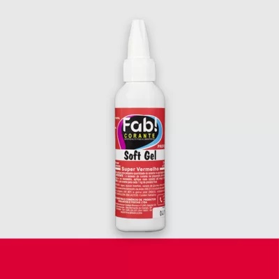 Cor. SoftGel Art. Alim. SUPER VERMELHO 25g