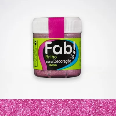 Brilho p/ decoracao ROSA 3g