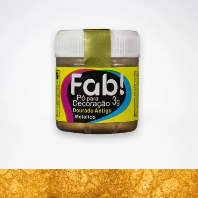 Po p/ decoracao DOURADO ANTIGO 3g
