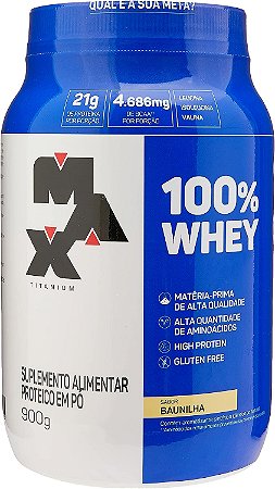 Whey 100% Pure 900G - Max Titanium