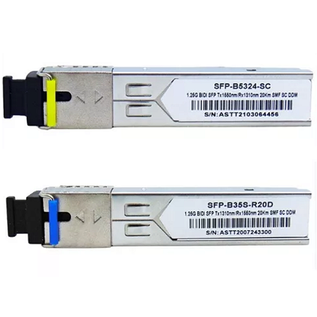 Modulo Sfp-b5324-sc + Sfp-b35s-r20d 20km Bidi SC - Par