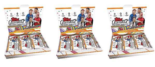 Break 668 -3x Caixas- Finest 24/25 - 3 Hobby Box - Escolha seu Time ou Jogador