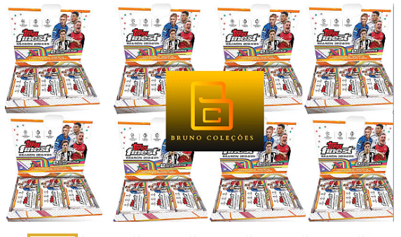 Break 669 - Case Break Finest 24/25 - Escolha a Dupla - 1 Auto e 1 Numerado Garantido - Com lotes Base, Insert e Refractors