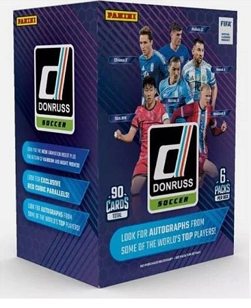 Break 709 - Donruss Soccer 24/25 - Blaster Box - 90 Cards - Escolha a Seleção - 'NÃO É VENDA DE CAIXA LACRADA "