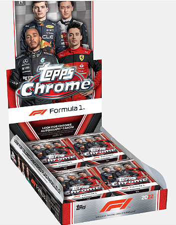 Break 713- Hobby Box F1 - Topps Chrome 2022 - Escolha o Piloto e mais um no Sorteio - 72 cards - "NÃO É VENDA DE CAIXA LACRADA - É BREAK "