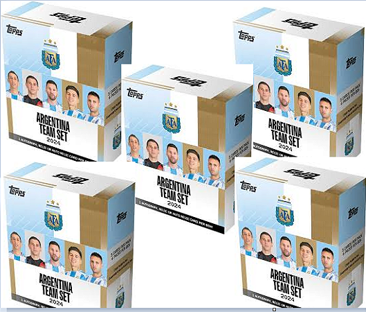 Break 731 - 5x Caixas Argentina Team Set - Escolha o jogador - Messi no sorteio - " ATENÇÃO NÃO É VENDA DE CAIXA LACRADA - É BREAK"