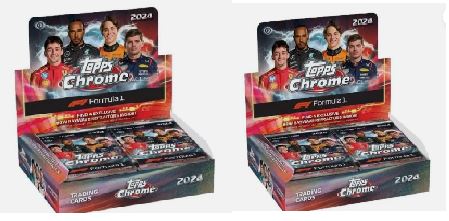 Break 737- 2x Qualifing Lap Boxs F1 - Topps Chrome 2024 - Escolha o Piloto e mais um no Sorteio - 128 cards - "NÃO É VENDA DE CAIXA LACRADA - É BREAK "