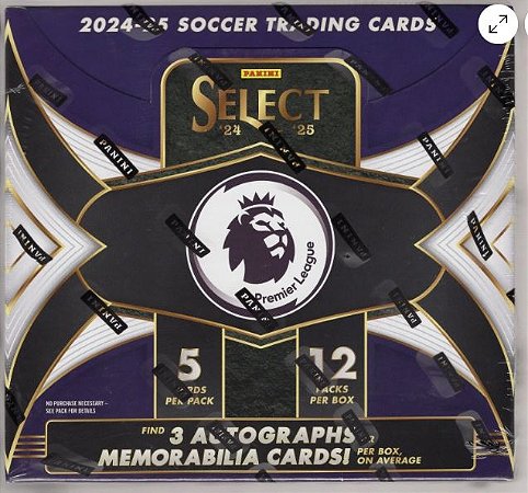 Break 758 - 1x  Hobby Box Select Premier League 2024/25 - 60 Cards - 3 Hits - Auto/Memo - Escolha um time - "ATENÇÃO NÃO É VENDA DE CAIXA LACRADA - É BREAK "