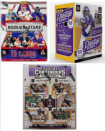 Break 765 - 3x Box de NFL - Escolha seu time - Brindes no sorteio- Não é caixa lacrada - É break