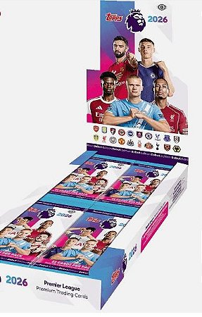 Break 805 - Hobby Box ToPPs Premier League 2025/26 - 200 cards Escolha um time - "ATENÇÃO NÃO É VENDA DE CAIXA LACRADA - É BREAK "