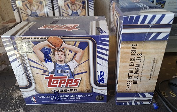 Break 855 - Break NBA 1 xTopps Jumbo - 2025/26 + 1x Nba mega box Topps - Escolha seu time "NÃO É VENDA DE CAIXA LACRADA - É BREAK "