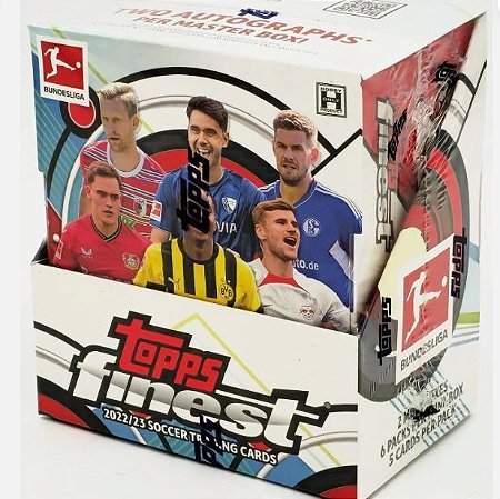 Break 863 - 1x Box Finest Bundesliga 22/23 - Escolha seu time - 2 Autos Garantidos - Varias numeradas - " Atenção, não é caixa lacrada, é break"