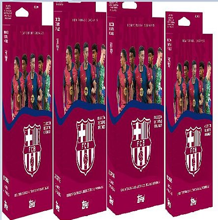 Break 869 - 4x Box Barcelona Fan Set 2024/25 - Total 112 Cards- Jogador Aleatório - "Atenção não é caixa lacrada, é break"
