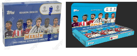 Break 878 - 1x Hobby Box - Merlin 2024/25 + 1x Breaker Delight- 3 Autos Garantidos - Escolha seu time- "Atenção não é Caixa Lacrada - é Break"