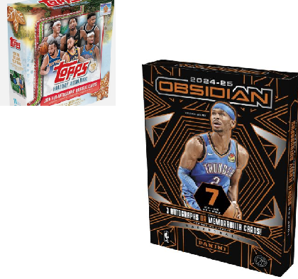Break 951- Break NBA 1 x Obsidian- 2024/25 - Hobby box - 7 cards,+ Topps de Natal 25/26 - "NÃO É VENDA DE CAIXA LACRADA - É BREAK "