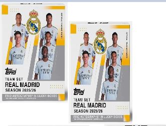 Break 966 - 2x Box Real Madrid Team Set 2025/26 - Jogadores Aleatórios - " Atenção não é caixa lacrada, é Break"