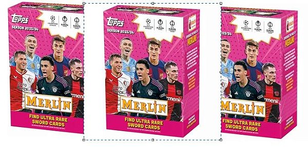 Break 974 - Merlin 3x Blasters - Total 93 Cards - Escolha seu Time/Jogador - SPot do Yamal RC no Sorteio - " Atenção não é Caixa Lacrada,é Break"