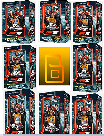 Break 1005- 8x Blasters Box F1 - Topps Chrome 2025 - Escolha o Piloto + 2 no Sorteio - 192 cards - "NÃO É VENDA DE CAIXA LACRADA - É BREAK "