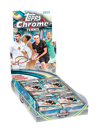 Break 1017 - Topps Chrome Tennis - 2025 Hobby Box or pack "Atenção não é caixa lacrada, é break"