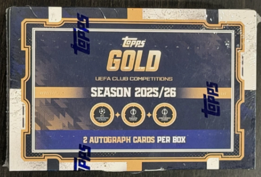 Break 1054 - 1x Box Topps Gold 2025/26 - Times Aleatorios - 40 times - "Atenção não é lacrado, é Break"
