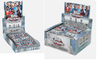 Break 1075- Topps Chrome 2025/26 - 1x Jumbo + 1x Hobby Box- 4 Autos Garantidos - " Atenção não é Lacrado, é Break"