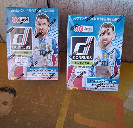 Break 1090 - 2 x Donruss Blaster - 2025/26 - 180 Cards - Escolha a Seleção - "Atenção não é Lacrado, é Break"