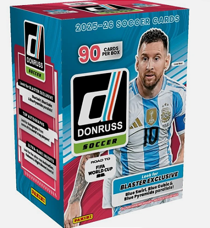 Break 1096 - 1 x Donruss Blaster - 2025/26 - 90 Cards - Escolha a Seleção + 1 no Sorteio- "Atenção não é Lacrado, é Break"