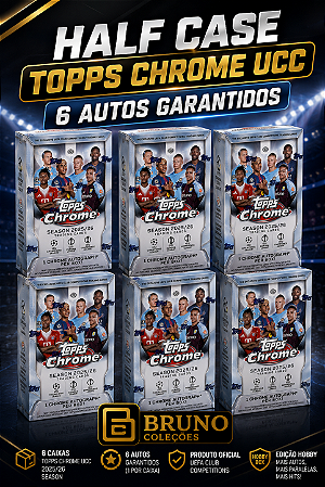 Break 1132- LINK 2- 6 Hobby Box- Topps Chrome - 2025/26 - Escolha seu Jogador / Time - 6 Autos Garantidos - " Atenção não é Caixa Lacrada - É Break"