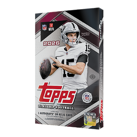 Break 1149 - NFL Topps Flagship Football - 1x Hobby Box - 2026 - 1 auto ou 1 Relic garantido -240 cards - Compre 1 Time e escolha o segundo "Atenção não é Lacrado, é Break"