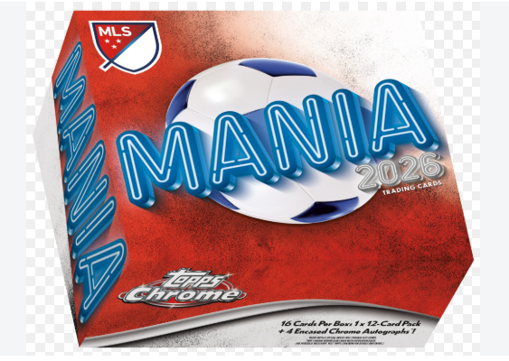 Break 1163 - 1x Topps MLS Mania - 4 Autos encapsulados garantidos + 12 Cards - "Atenção não é Lacrado, é Break"