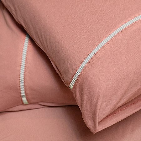Jogo de Cama Solteiro  Size em Ponto Palito (2 peças)