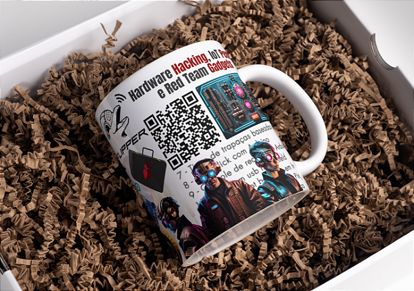 Caneca Hardware Hacking - Julio Della Flora