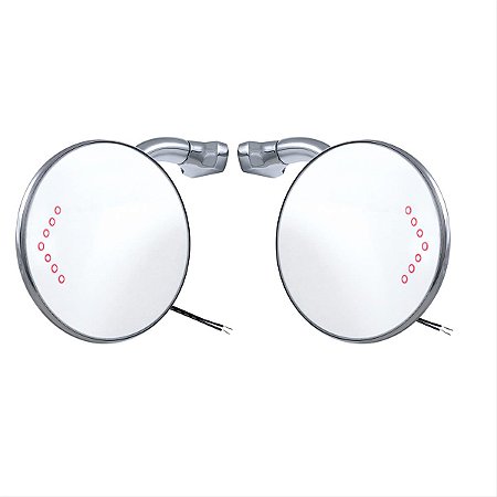 Par de Espelhos Led Redondo- Universal