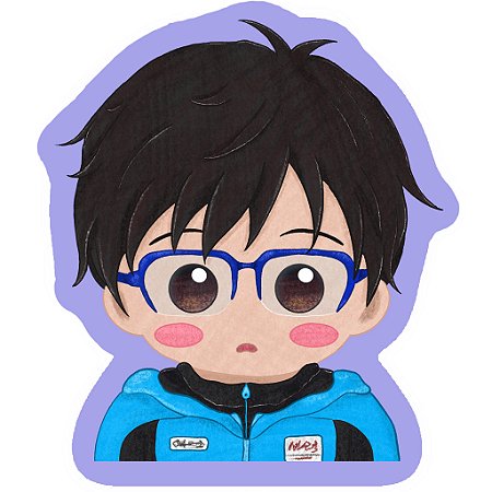 Adesivo Yuri!!! on Ice - Yuuri Katsuki