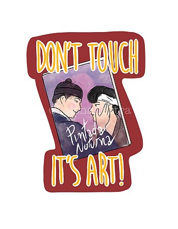 Adesivo Don't Touch - Pintada Noturna