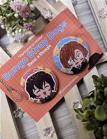 Par de bottons - Bungo Stray Dogs