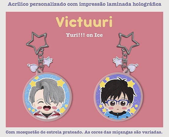 Chaveiro Yuri!!! On Ice (VictorxYuuri)
