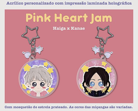 Chaveiro Pink Heart Jam