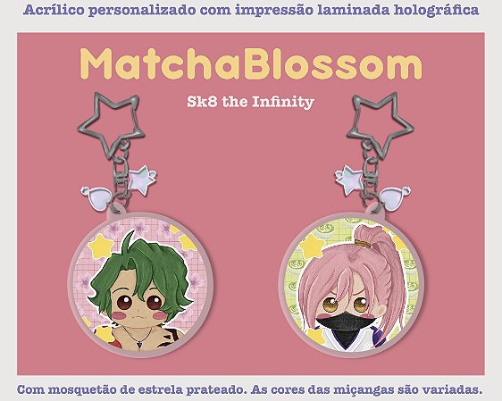 Chaveiro Sk8 the Infinity (MatchaBlossom)