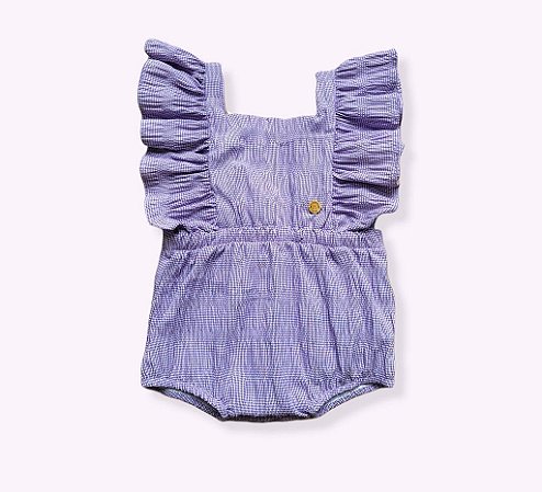 Macaquinho Frufru Vichy Lilac