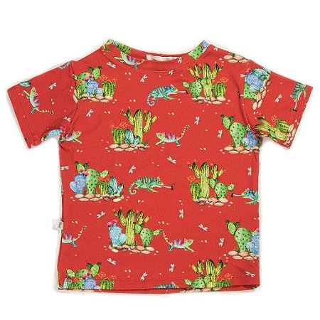 T-shirt Manga Curta Camaleão